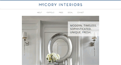 Desktop Screenshot of mccoryinteriors.com