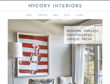 Tablet Screenshot of mccoryinteriors.com